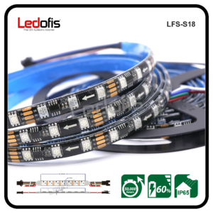 A+RGB Pixel LED Şerit (Çift Data) Dış mekan