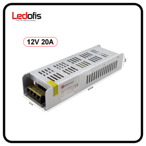 AC-DC 12V 20A 240W Güç Kaynağı (Adaptör)